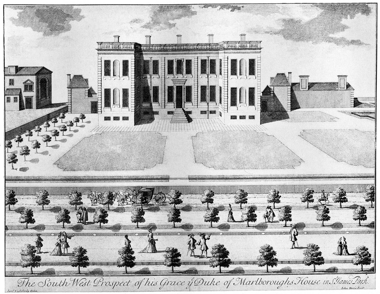 Marlborough House depuis le sud-ouest, 17e siècle, 1908 - John Harris