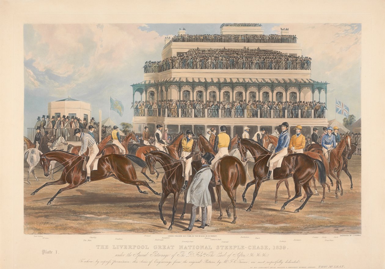Une des quatre : La grande course de steeple-chase de Liverpool - John Harris