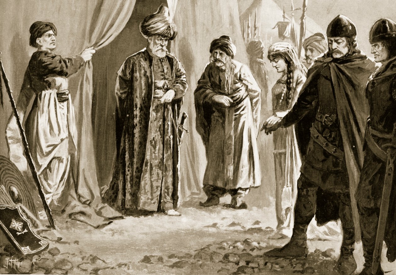 Ivan Shishman III livre sa sœur au Sultan Murad I, 1366 - John Harris Valda
