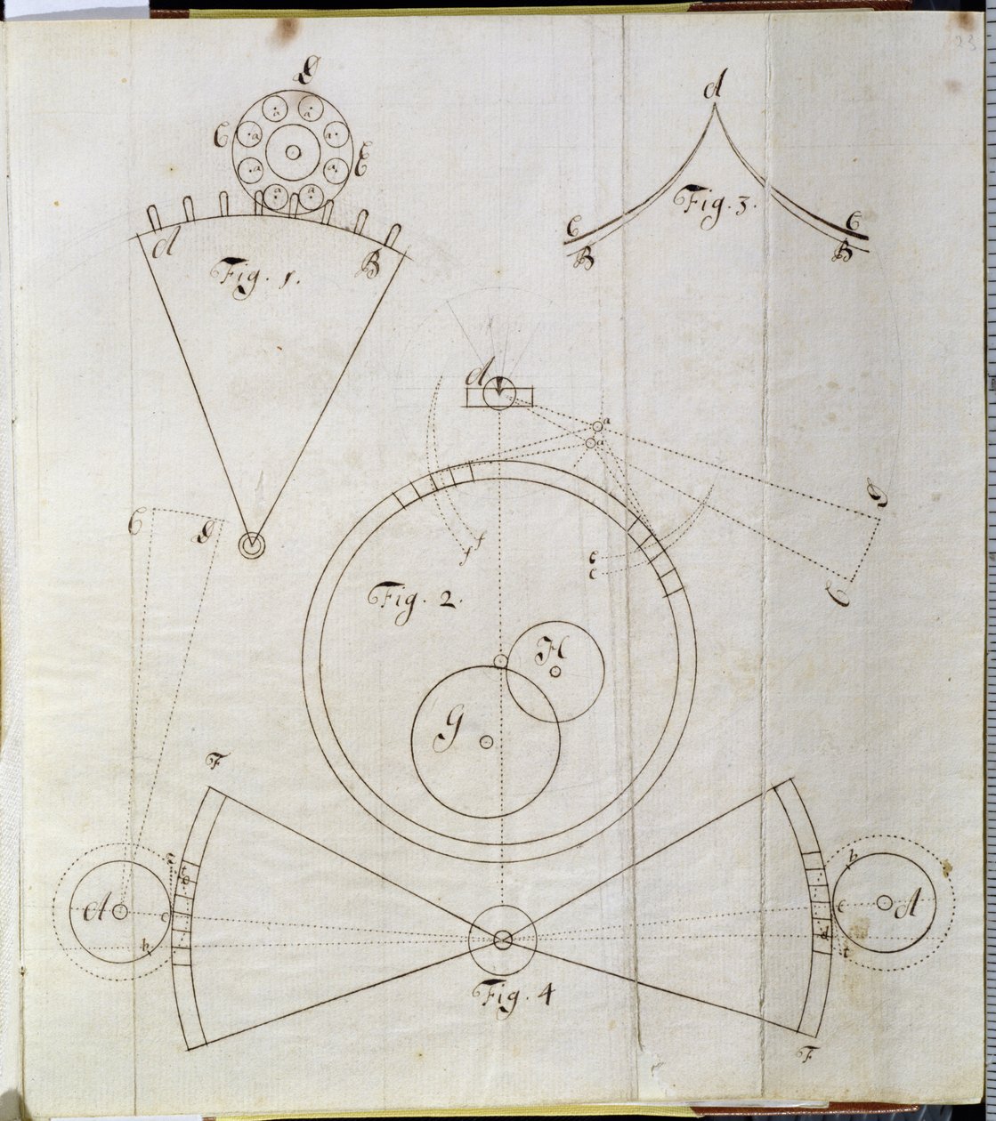 Diagramme des mouvements de chronomètre - John Harrison