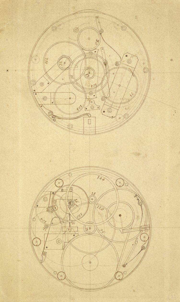 Le mouvement de H.4, un chronomètre de longitude conçu et dessiné par John Harrison, c.1760-72 - John Harrison