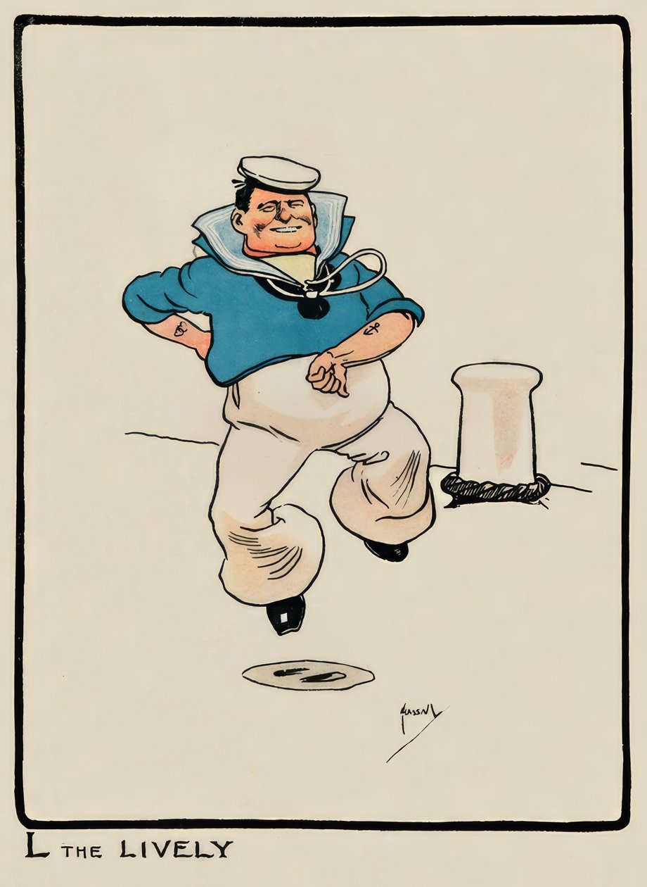 L the Lively / J. Hassall / Dessin, 1903 | John Hassall