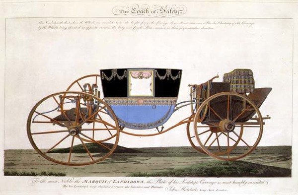 Le Carrosse de sécurité du Marquis de Landsdown, inventé et breveté par l