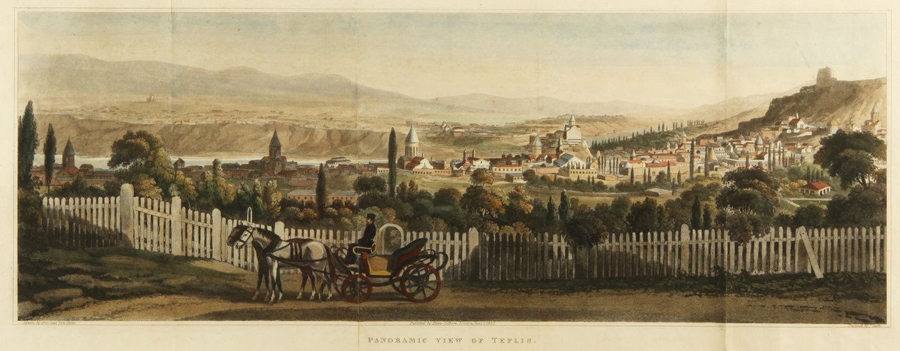 Vue panoramique de Tiflis, 1827 | John Heaviside Clark