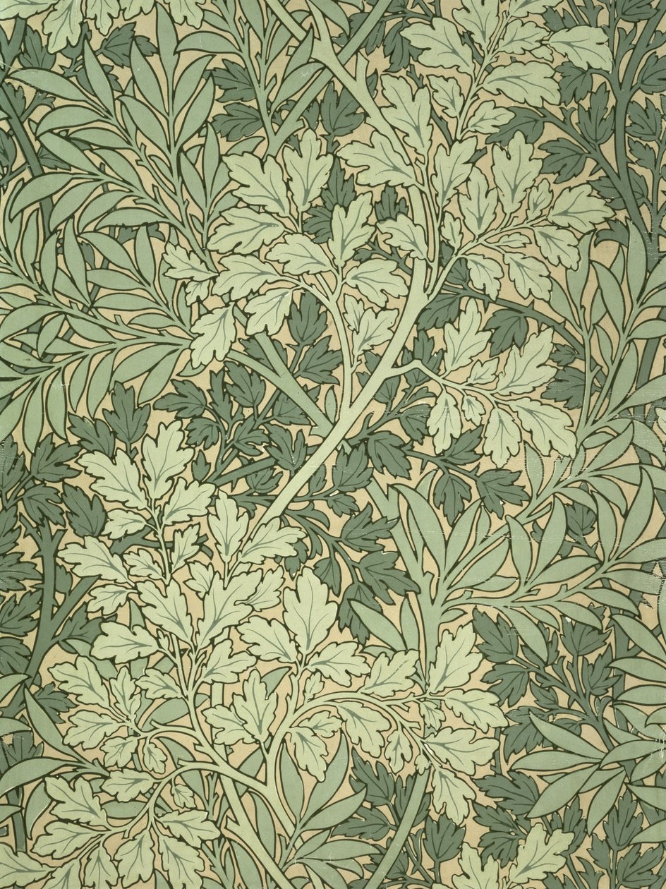 Papier peint feuillage, conçu par John Henry Dearle pour Morris and Company - John Henry Dearle