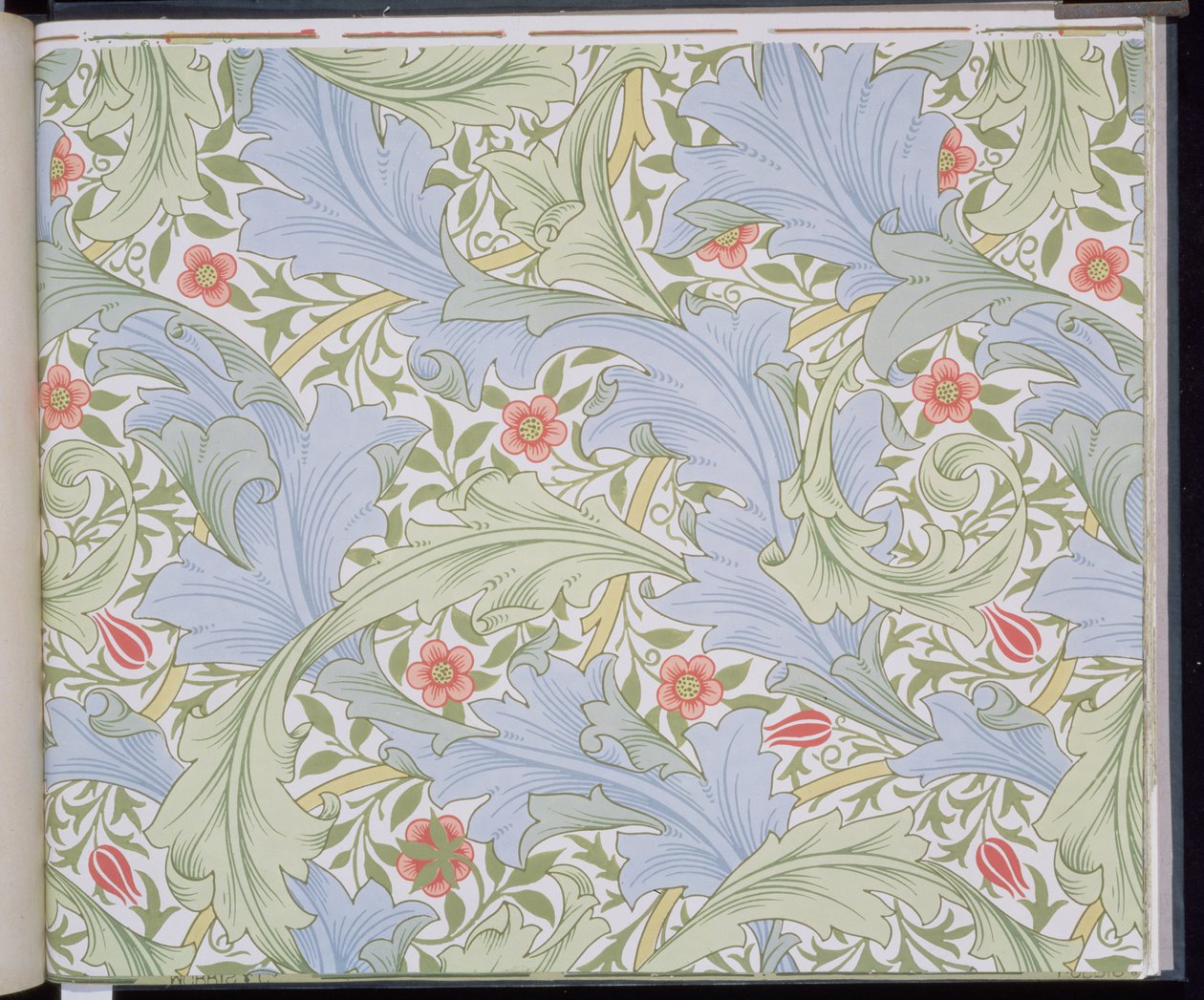 Papier peint Granville, conçu par John Henry Dearle (1860-1932) pour Morris and Company, 1896 - John Henry Dearle