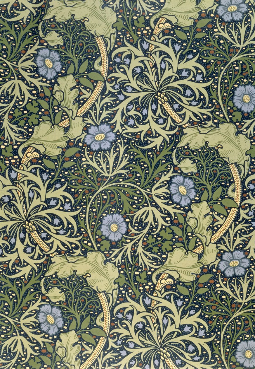 Papier peint aux algues, conçu par John Henry Dearle (1860-1932) pour Morris and Company, 1901 - John Henry Dearle