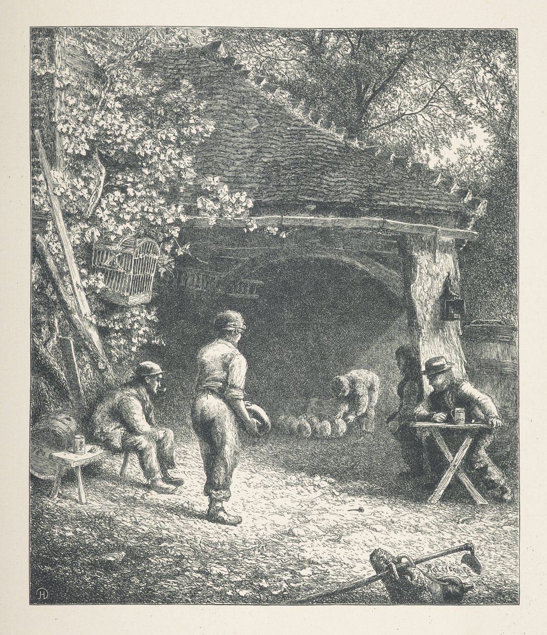 Planche 30. Scène pastorale, de 