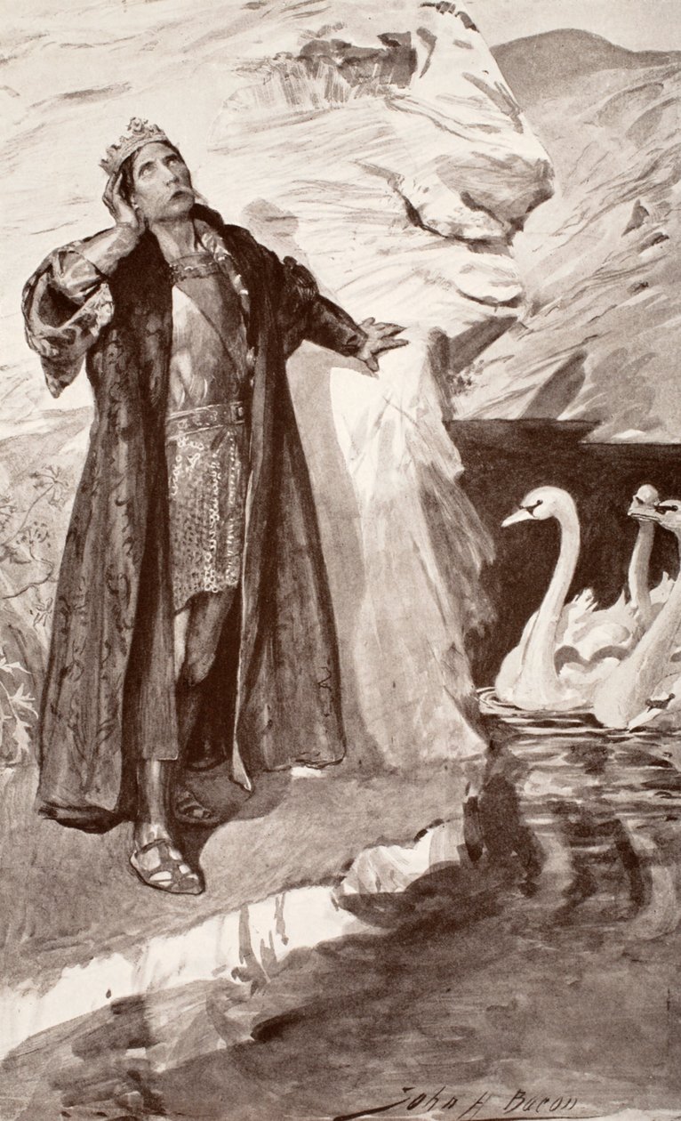 Ler et les cygnes, illustration de 