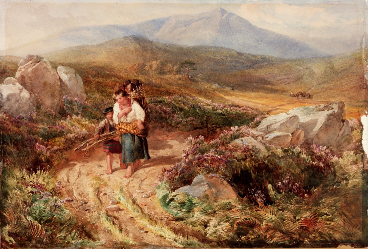 Paysage avec porteurs de bois - John Henry Mole