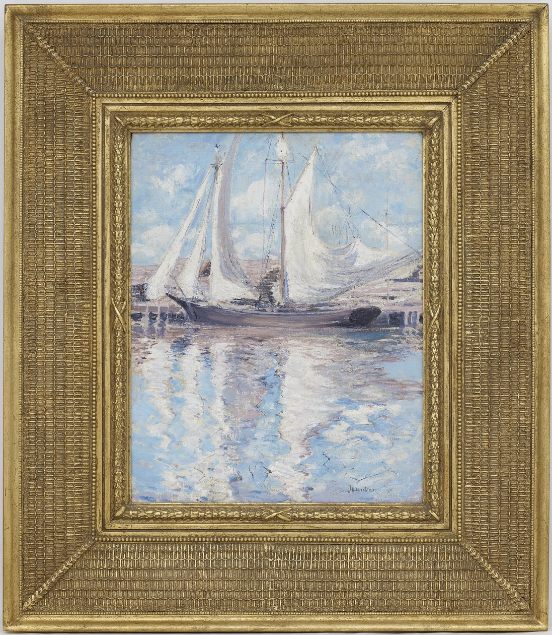 Voiles séchant - John Henry Twachtman