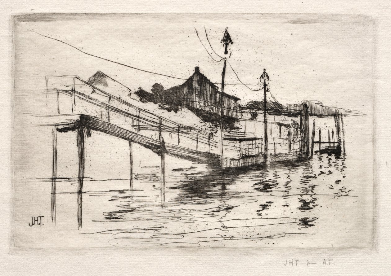 Passerelle, Bridgeport, Connecticut - John Henry Twachtman