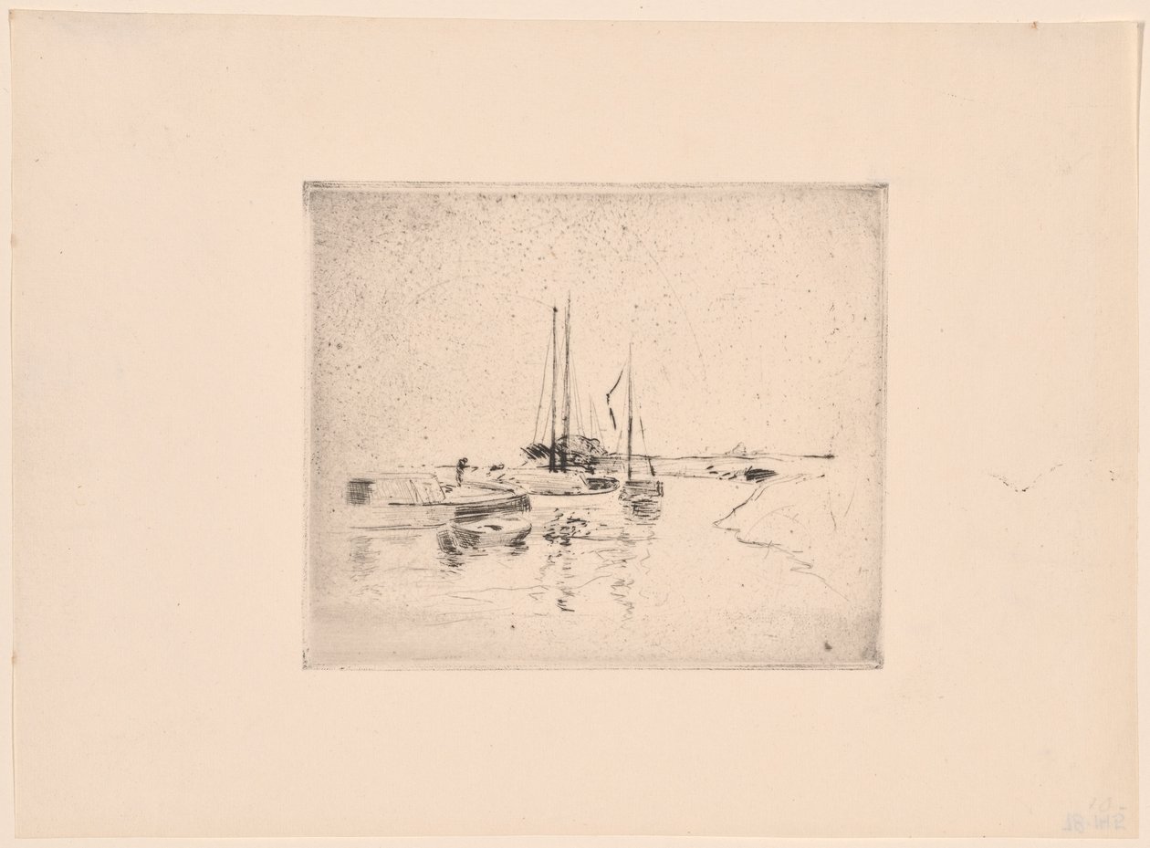 Quatre bateaux - John Henry Twachtman