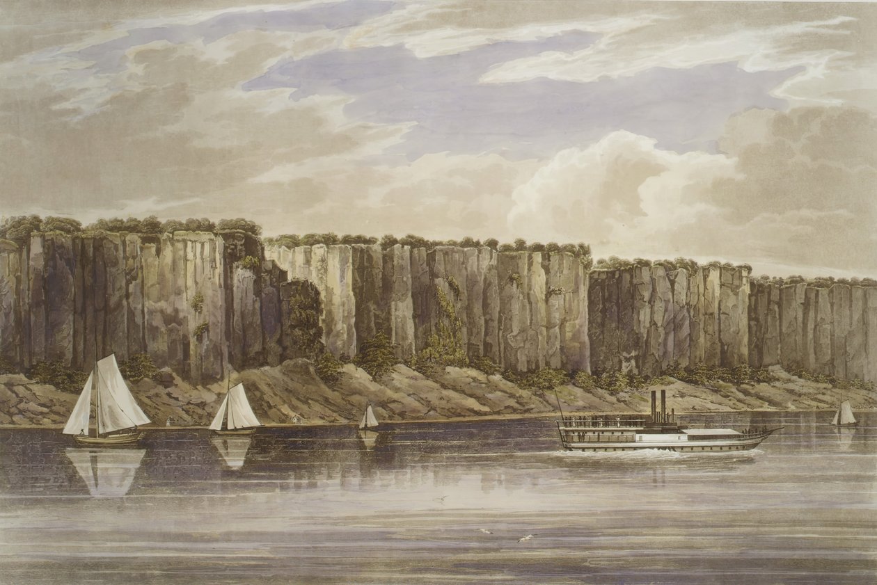 Palisades No. 19, Hudson River Portfolio, 1823-24 - John Hill