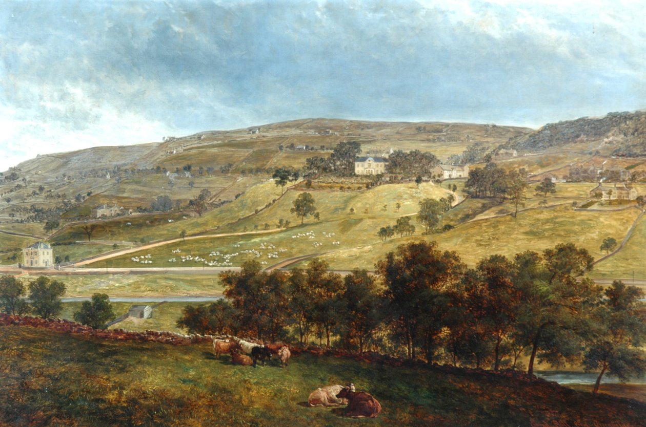 Ewood Hall depuis Greenfields, 1869 - John Holland