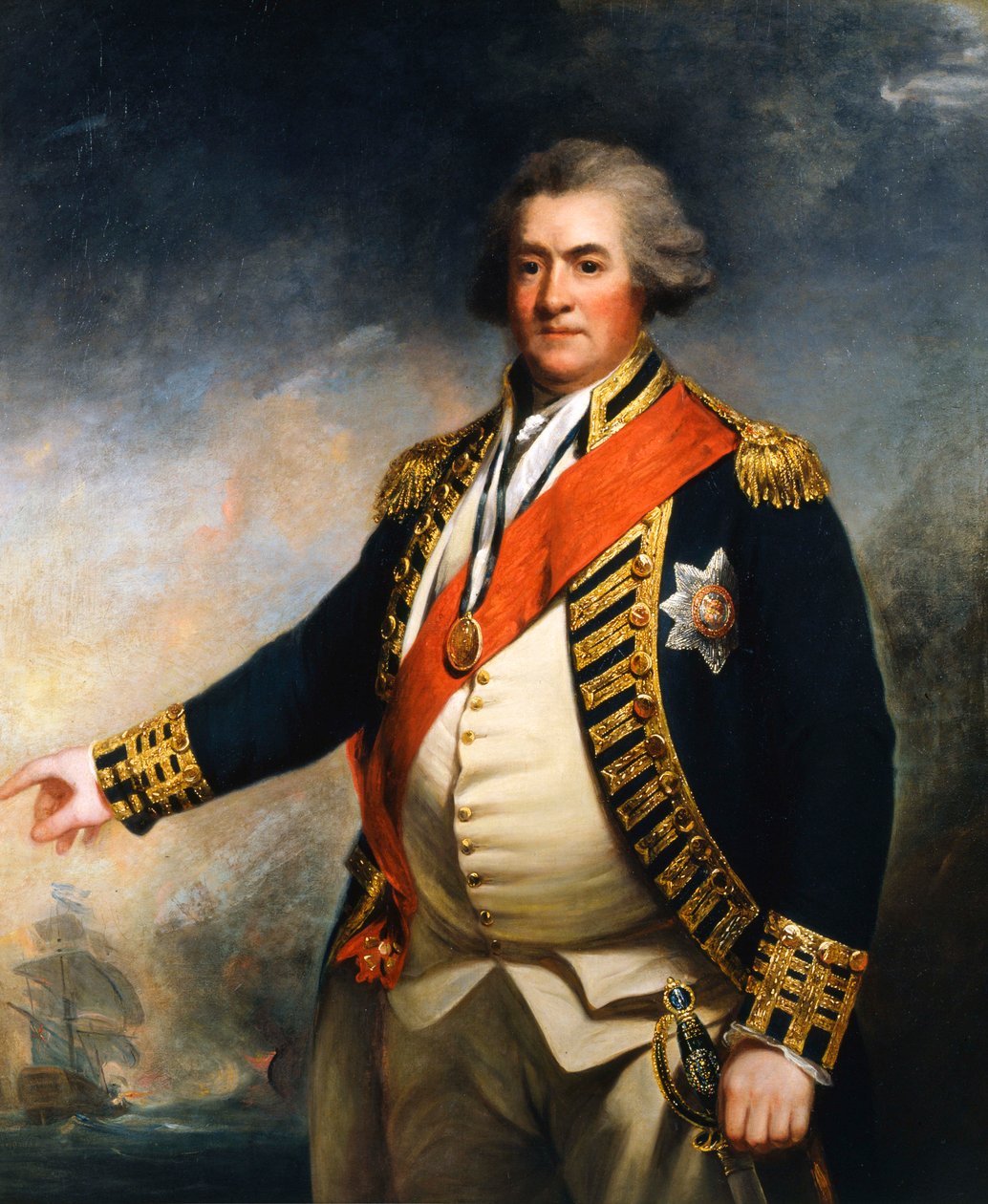Amiral Lord Duncan, commandant naval britannique du 18e siècle - John Hoppner