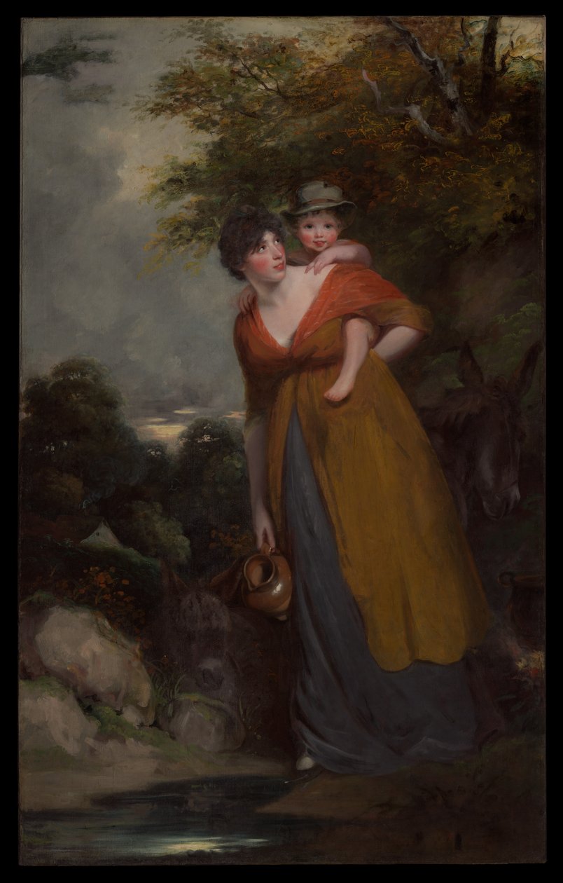 Mme Richard Brinsley Sheridan (Hester Jane Ogle, 1775/76-1817) et son fils (Charles Brinsley Sheridan, 1796-1843) - John Hoppner