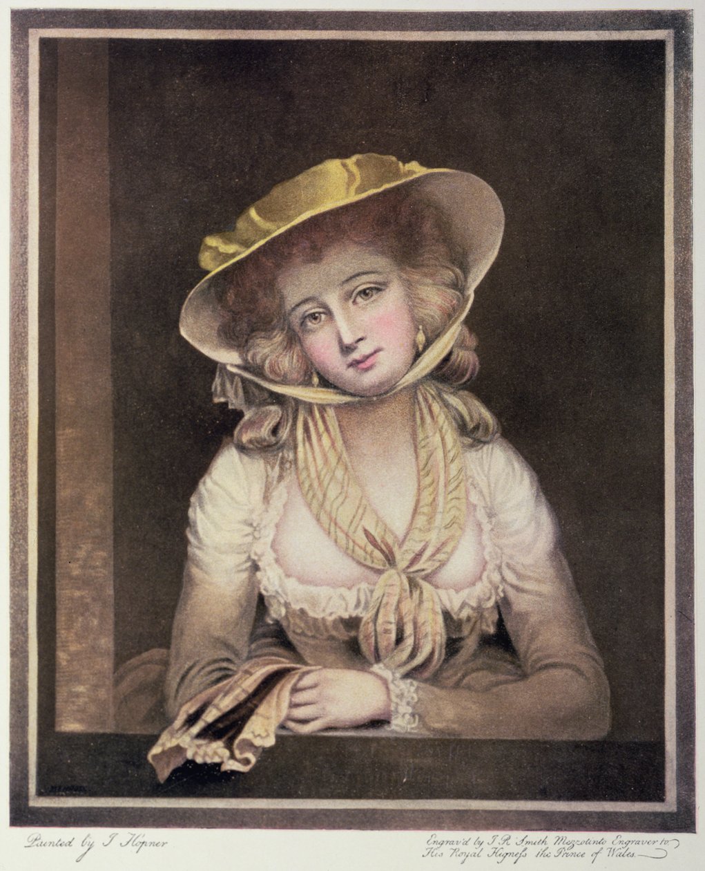 Portrait de Sophia Western, gravé par J.R. Smith, 18ème siècle - John Hoppner