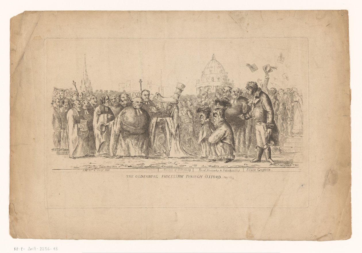 Catherine Pavlovna de Russie à Oxford, 1814 - John Hughes