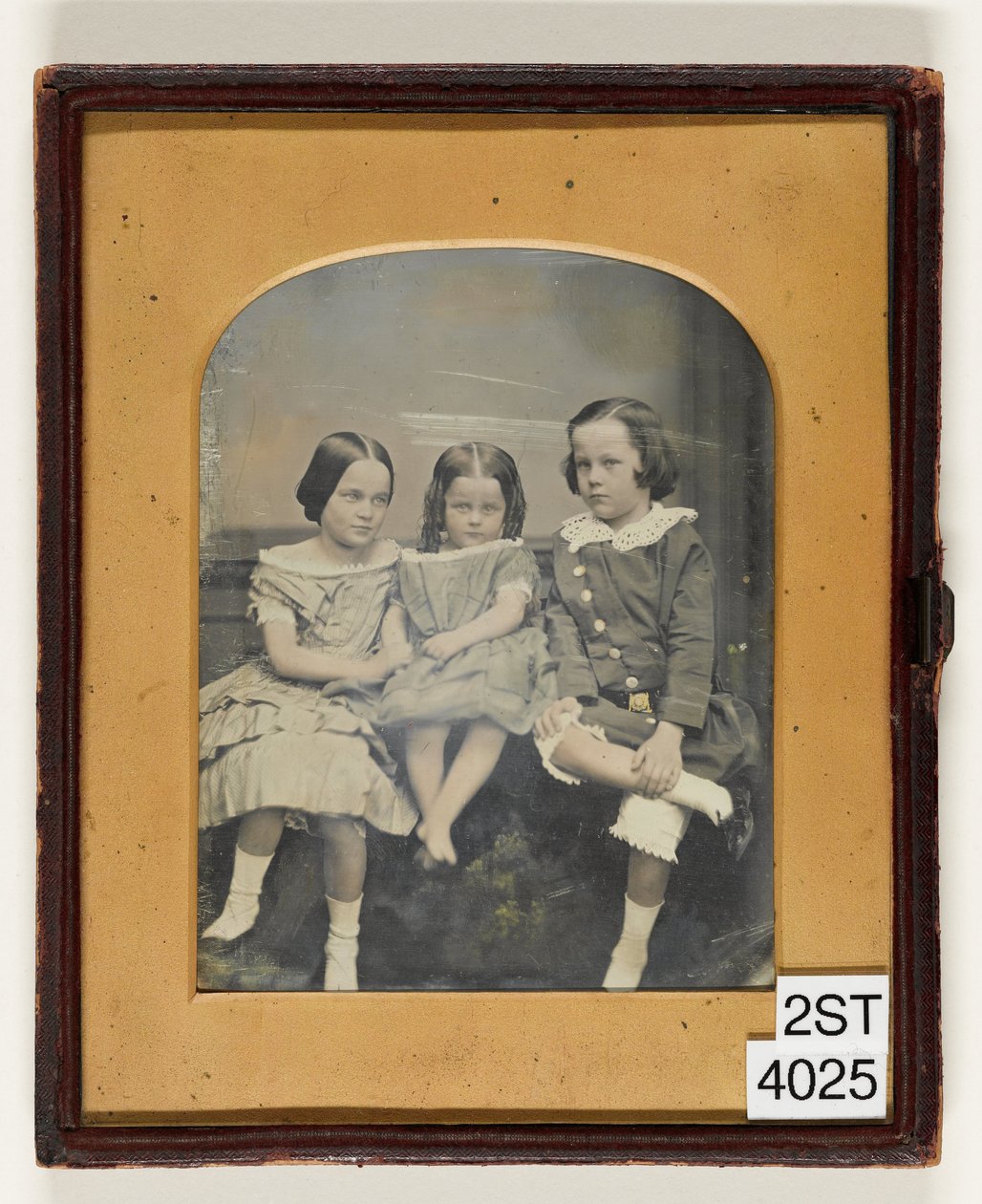 Portrait de trois enfants - John Jabez Edwin Mayall
