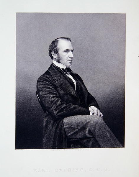 Earl Canning, de The Drawing-Room Portrait Gallery of Eminent Personages - John Jabez Edwin Paisley (after) Mayall