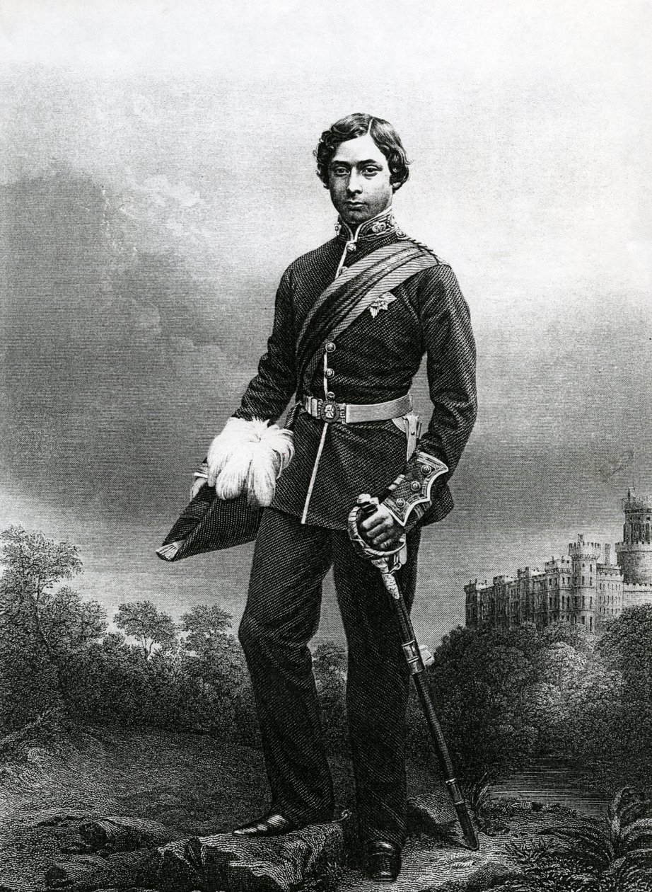 Albert Edward, Prince de Galles, gravé par D.J. Pound d