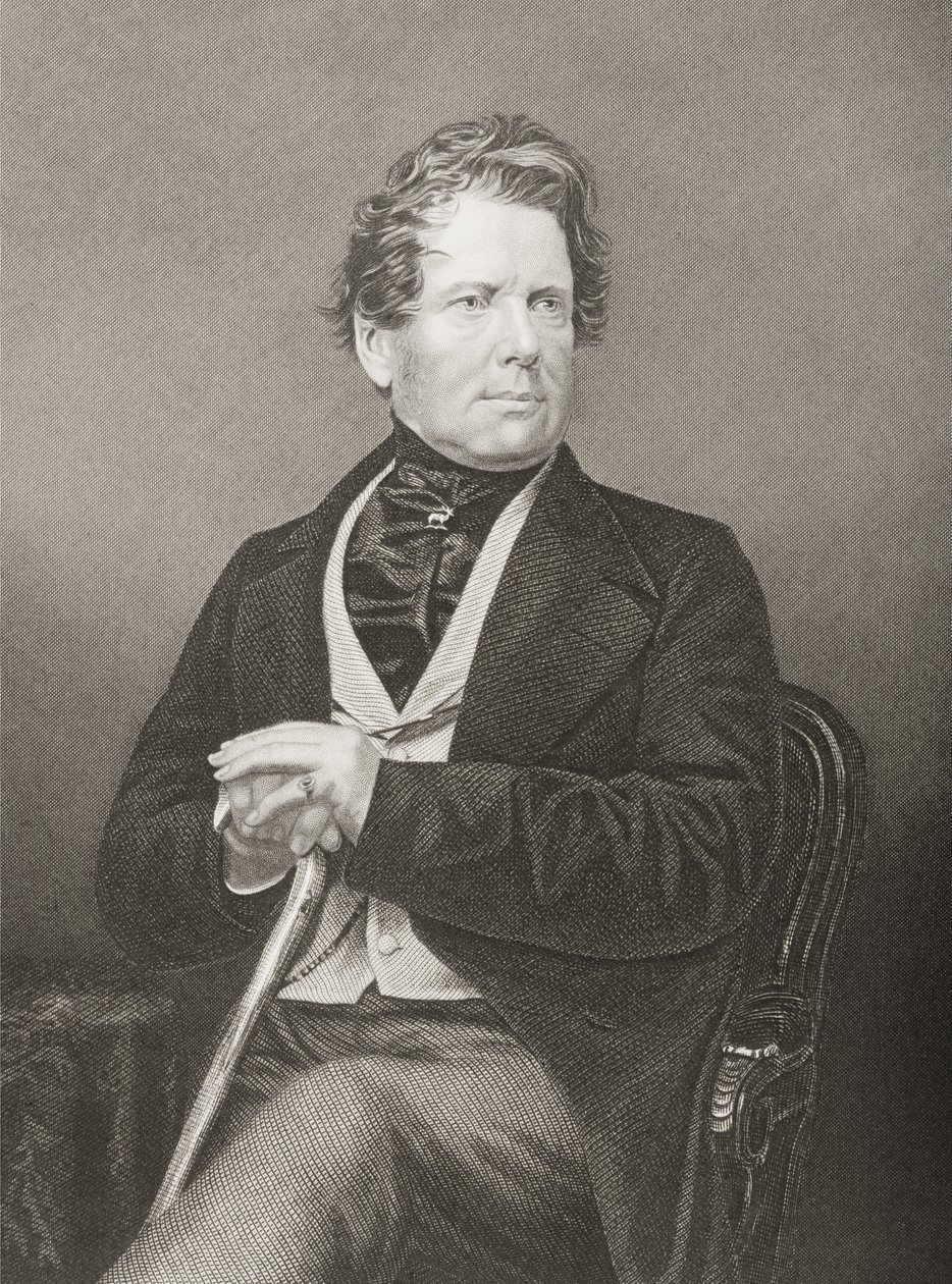 Fox Maule Ramsay (1801-74) 11e comte de Dalhousie et 2e Lord Panmure, gravé par D.J. Pound d
