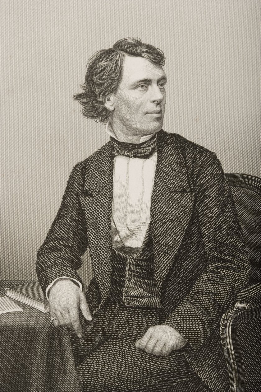 John Bartholomew Gough (1817-86) gravé par D.J. Pound d