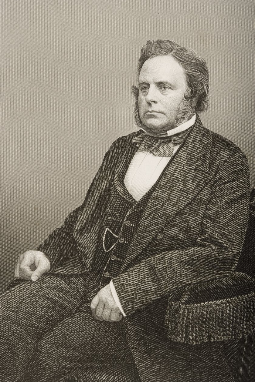 John Bright (1811-89) gravé par D.J. Pound d
