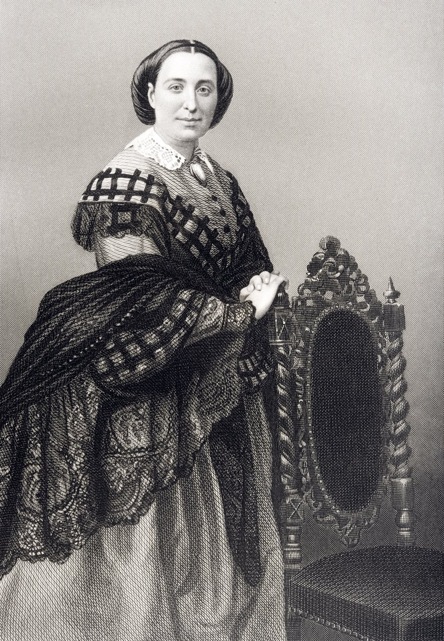 Madame Rosino Penco (1823-94) gravée par D.J. Pound d