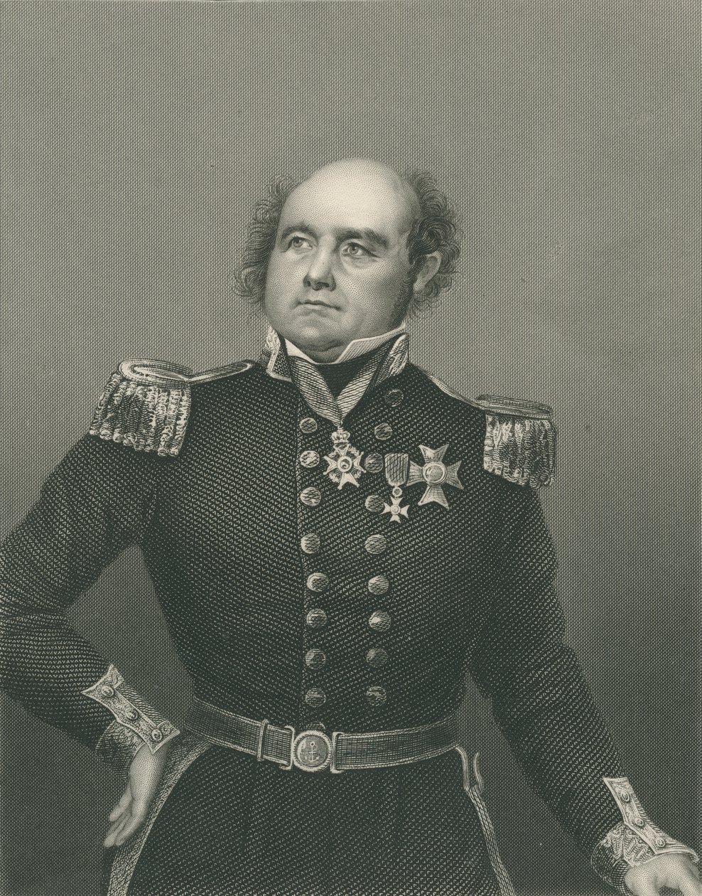 Sir John Franklin gravé par D.J. Pound d
