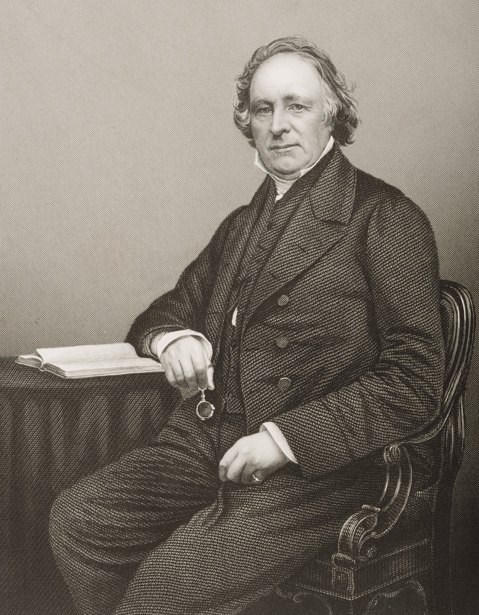 Thomas Binney (1798-1874) gravé par D.J. Pound d