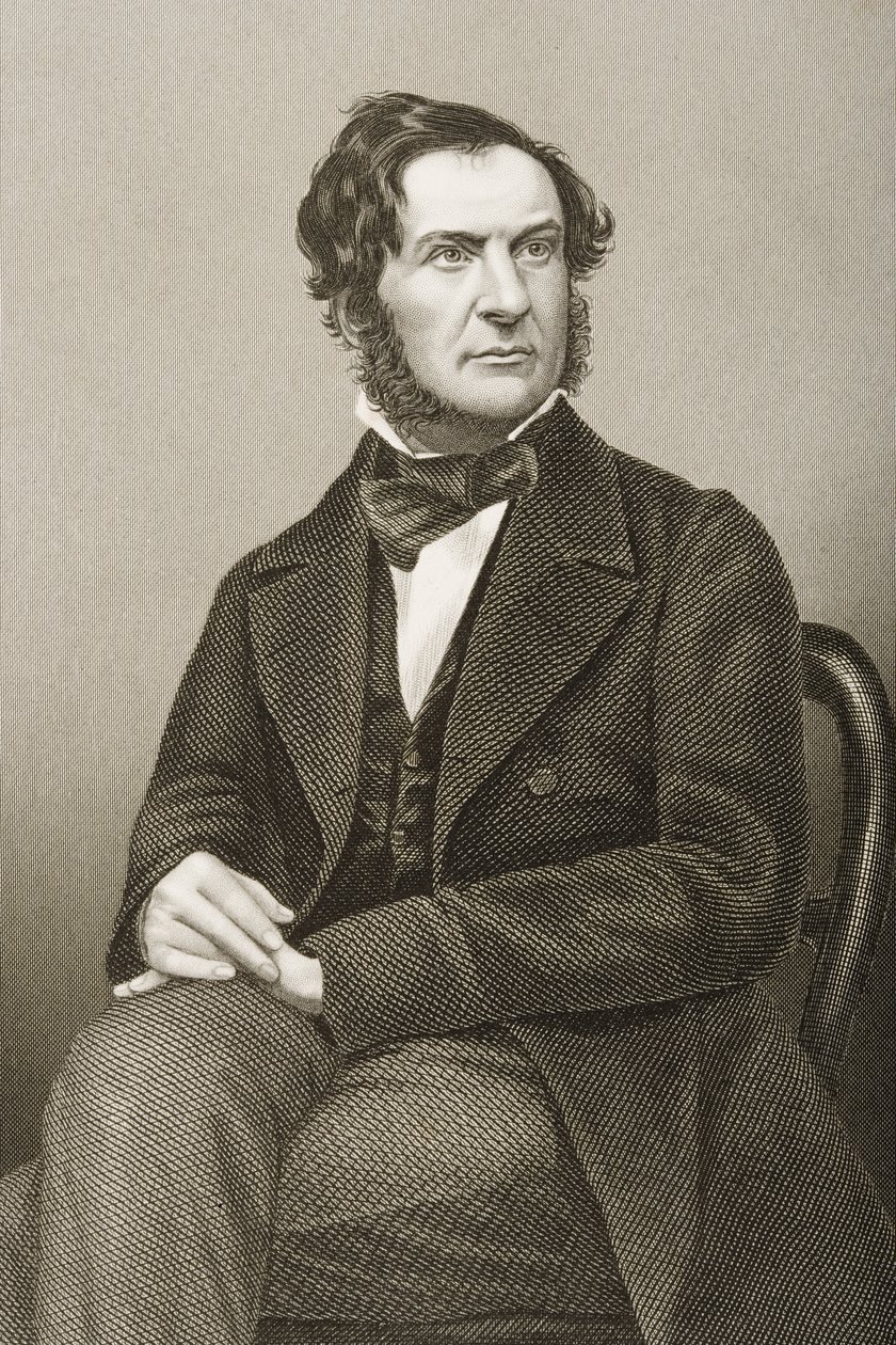 William Ewart Gladstone (1809-98) gravé par D.J. Pound d