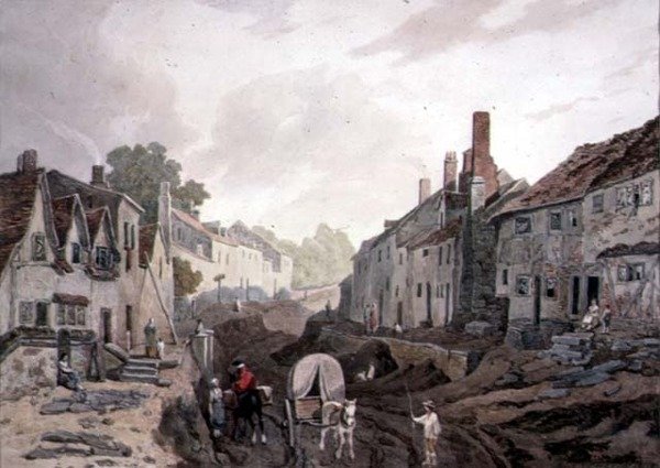 Scène de rue, Erith, Kent - John James Chalon
