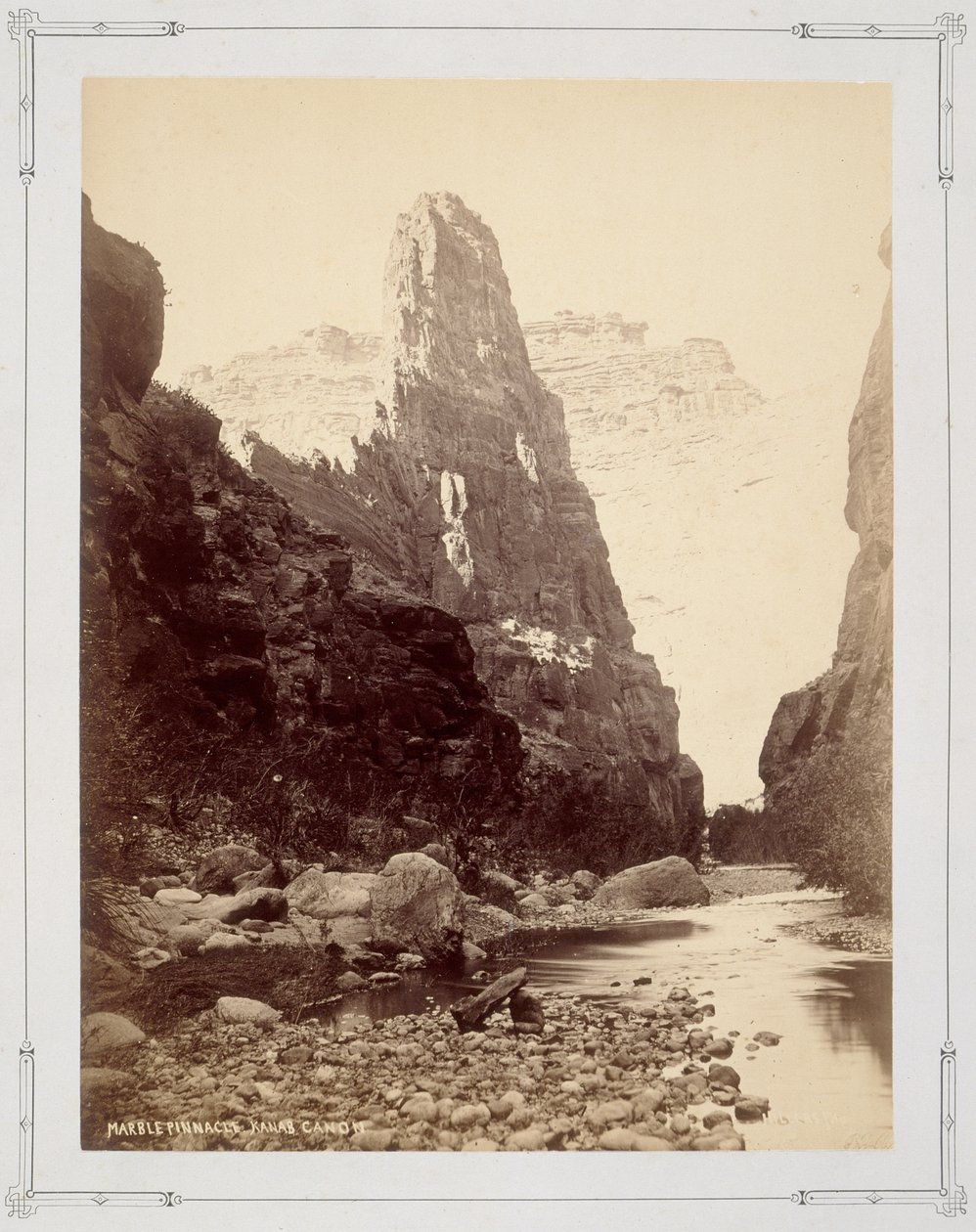 Pinacle de marbre, canyon de Kanab - John K. Hillers