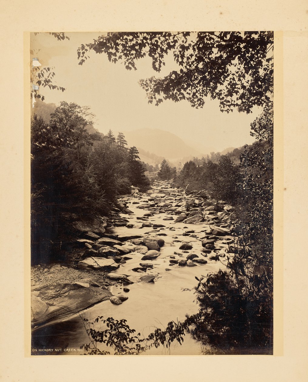 Sur le ruisseau Hickory Nut, Caroline du Nord - John K. Hillers