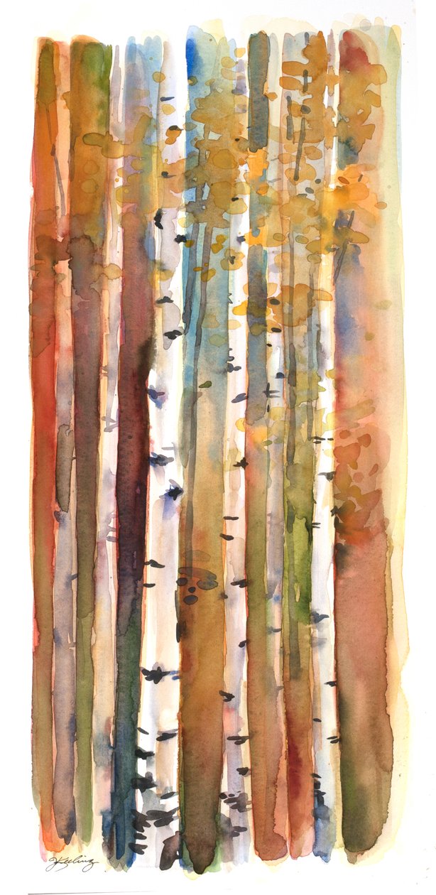 Bouleaux en automne, 2013 - John Keeling