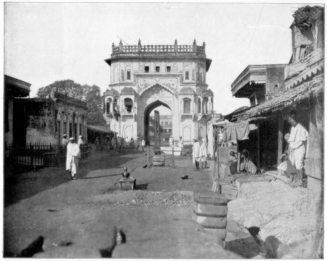 Porte de Lucknow, Inde, fin 19ème siècle - John L. Stoddard
