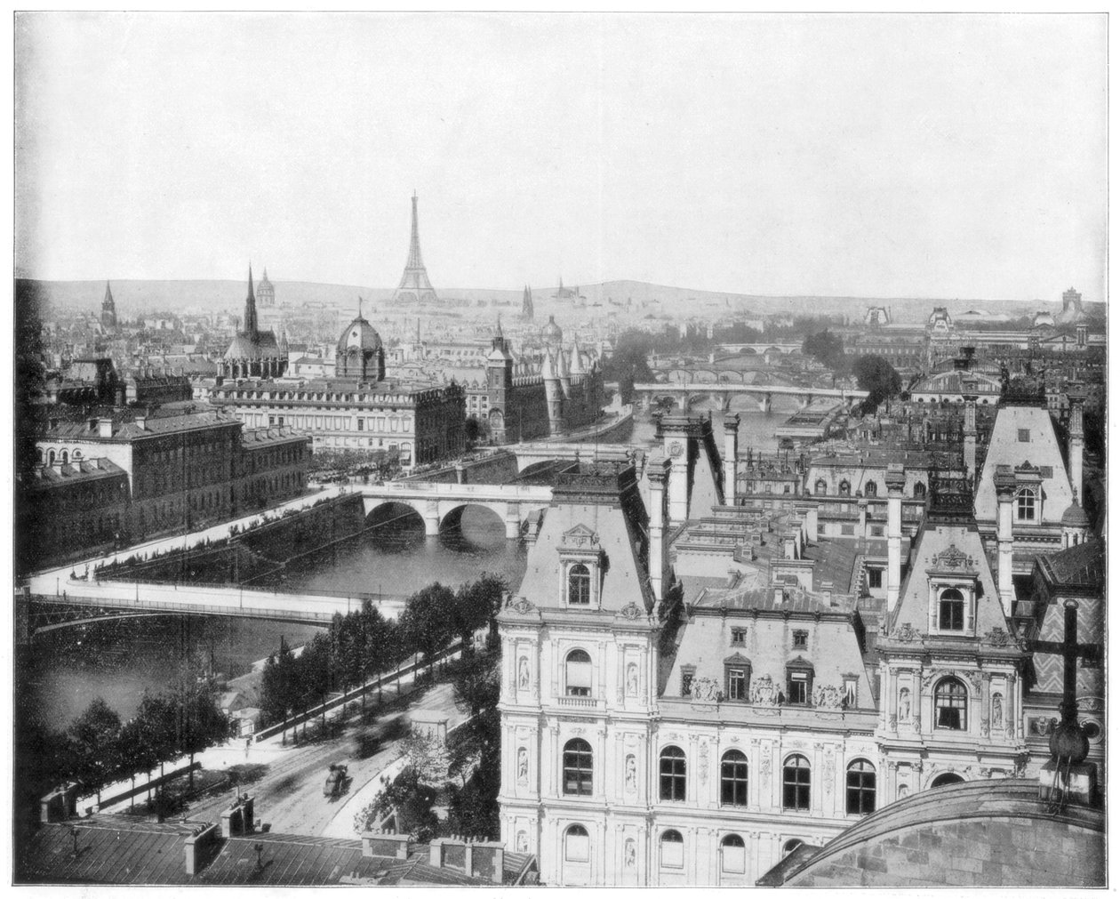 Panorama de Paris, France, fin du 19e siècle