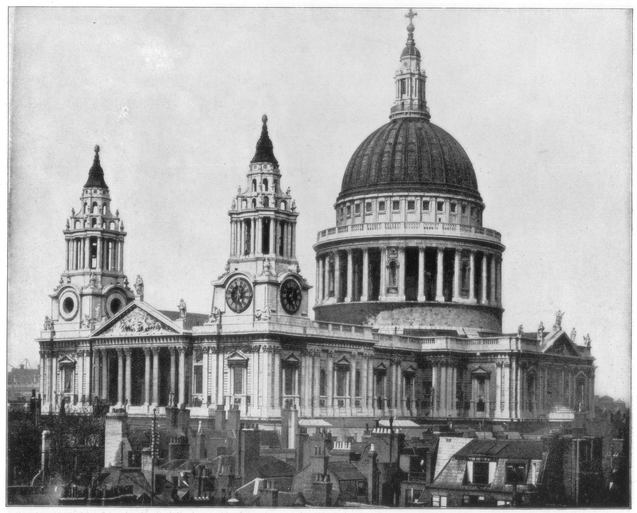 Cathédrale Saint-Paul, Londres, fin du 19e siècle - John L. Stoddard