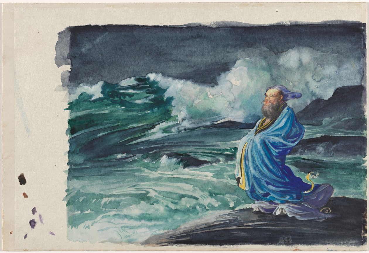 Un rishi déclenchant une tempête - John La Farge