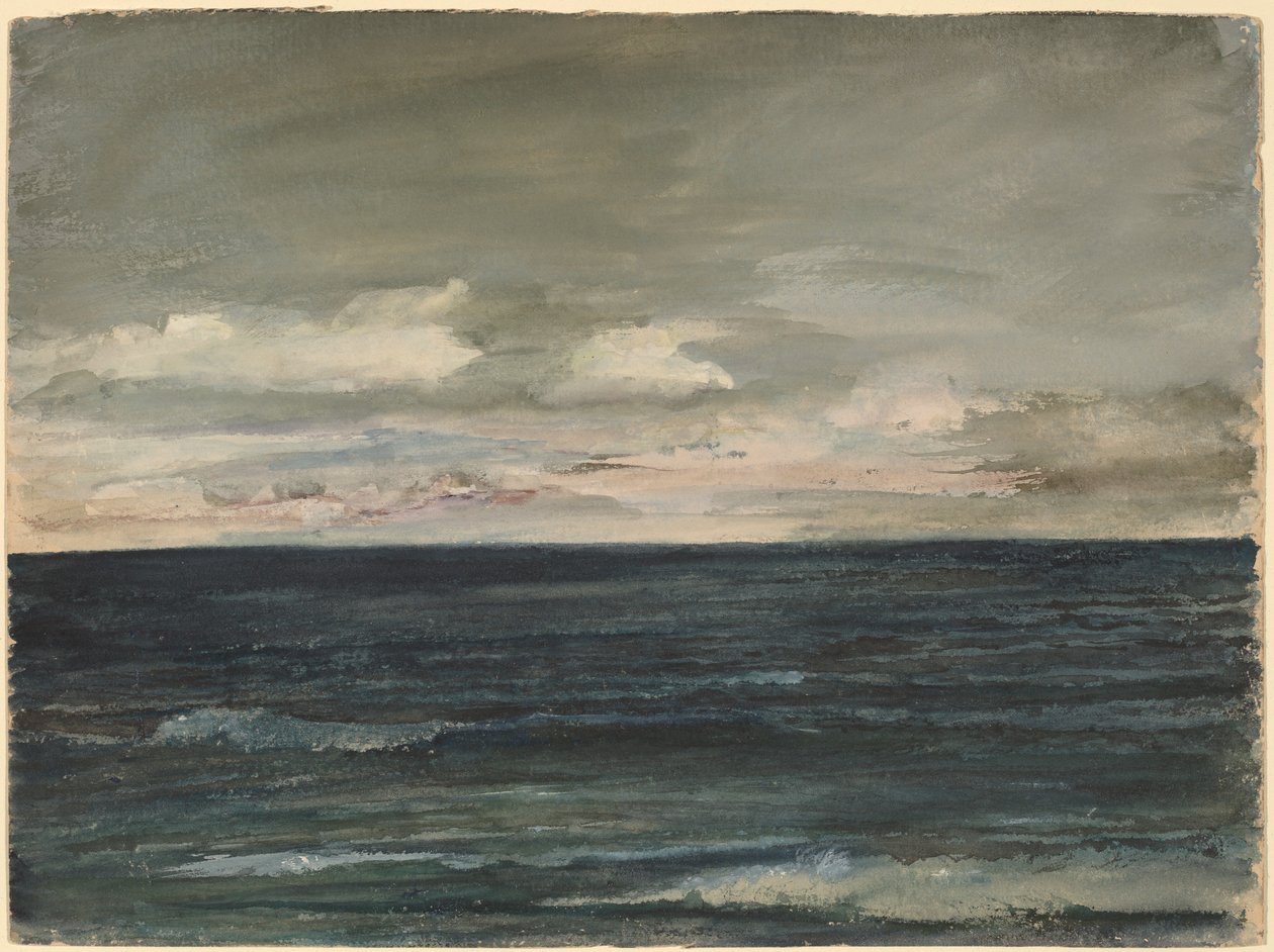 Étude de leçon sur la côte de Jersey - John La Farge