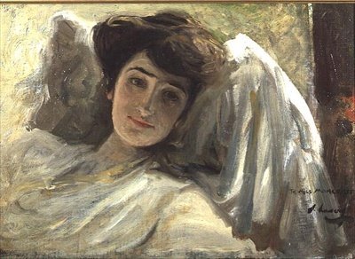 Une longue dame au repos - John Lavery