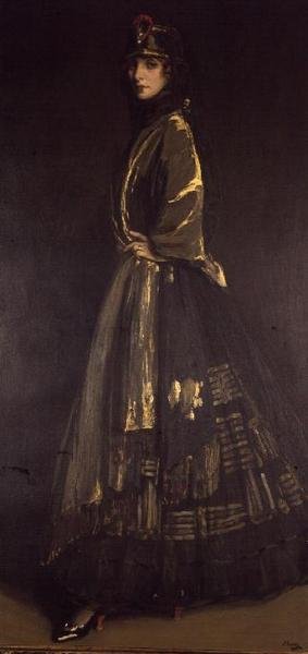Hazel en noir et or - John Lavery