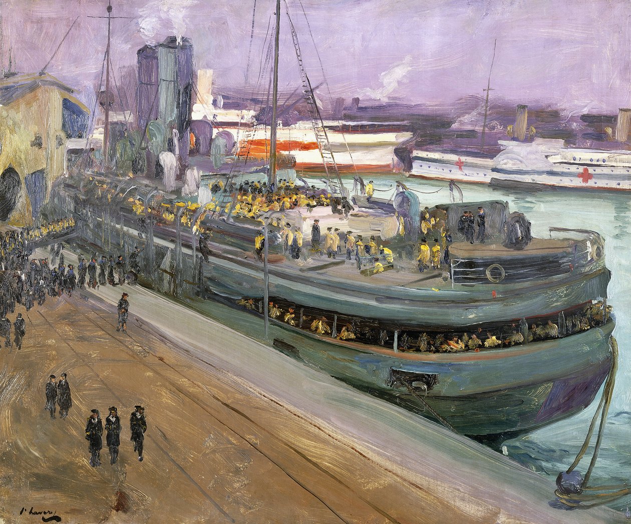 Embarquement des Marins, Southampton - John Lavery
