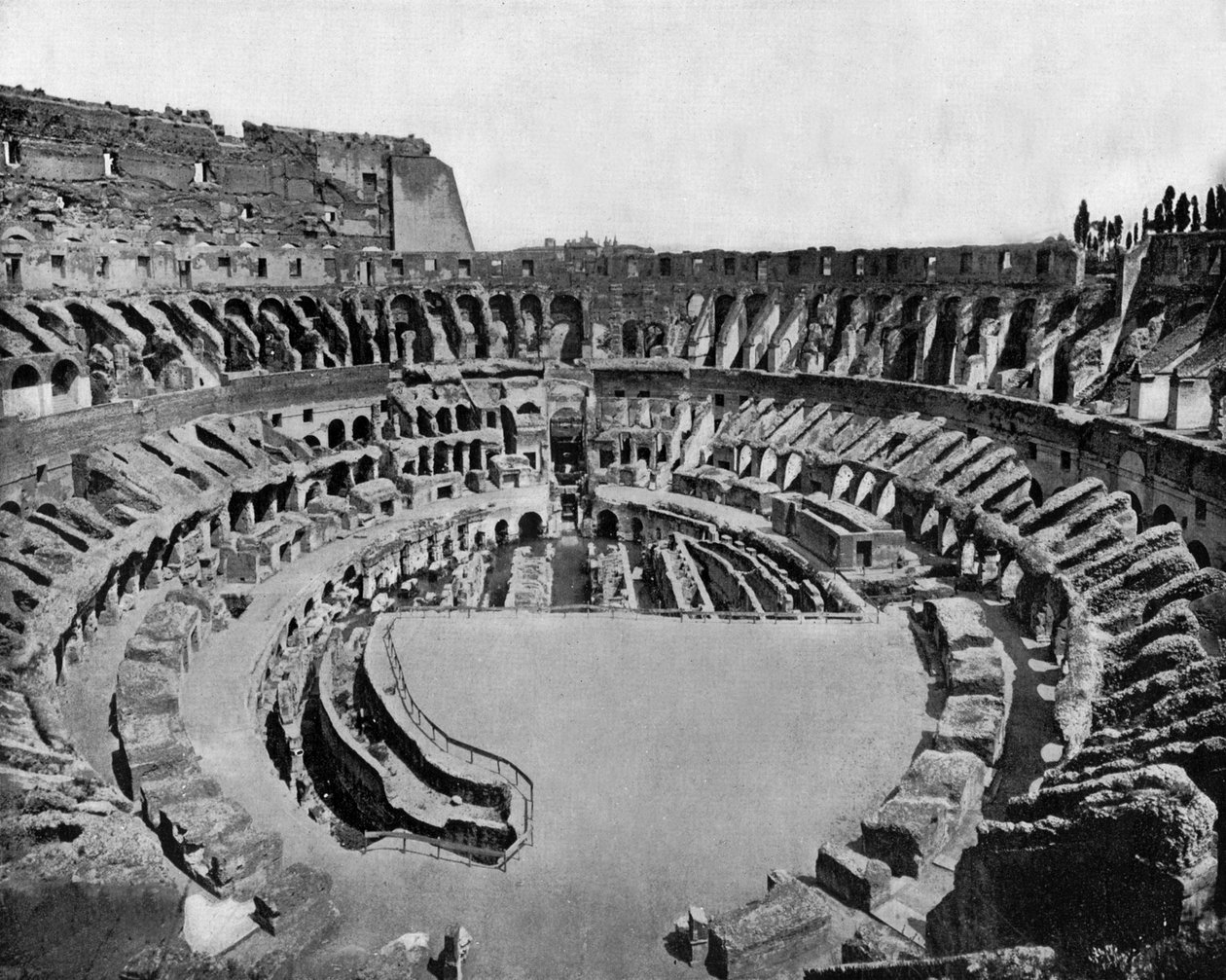 le Colisée à Rome (ouvert en 80 après J.-C.) (photo n/b) - John Lawson Stoddard