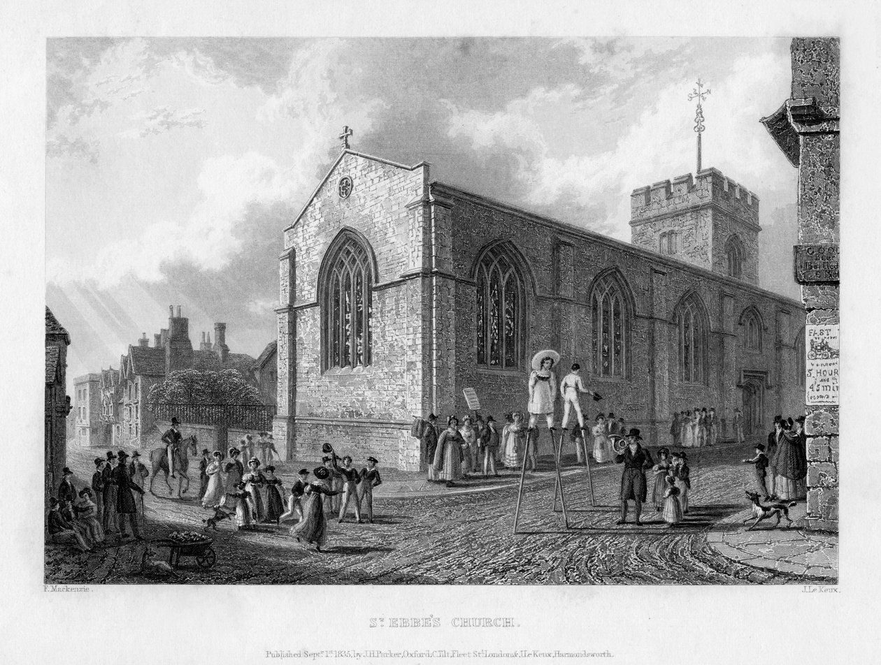 Église St Ebbes, Oxford, 1835 - John Le Keux