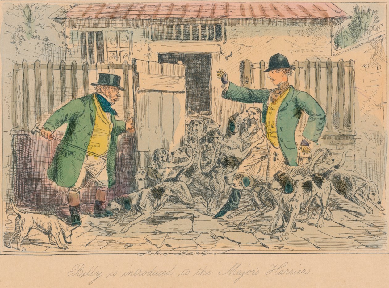 Billy est présenté aux Majors Harriers, 1858 - John Leech