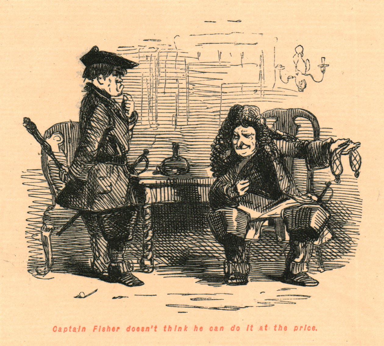 Le capitaine Fisher ne pense pas pouvoir le faire au prix - John Leech