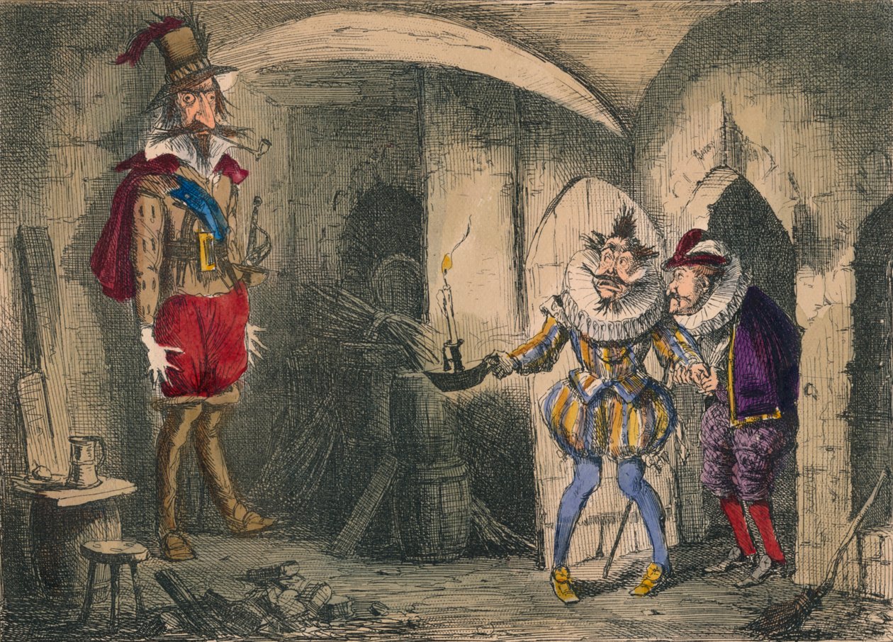 Découverte de Guido Fawkes par Suffolk et Mounteagle, 1850 - John Leech
